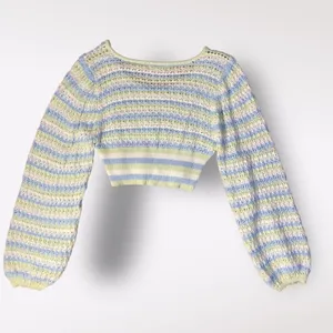 Altar’d State Cropped Briella Knit‎ Striped Sweater Womens Size S thumbnail 6