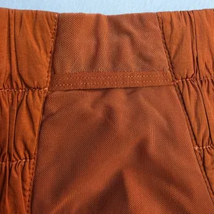 FP Movement The Way Home Shorts Rust‎ Orange High Rise Smocked Waist Womens M thumbnail 6