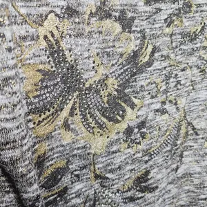 Miss Me long sleeve floral Embrace metallic top shirt pull over sz Medium thumbnail 7