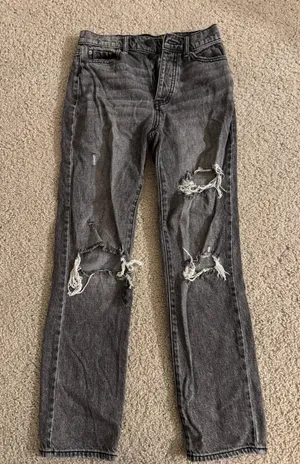 BDG Distressed Black Jeans thumbnail 1