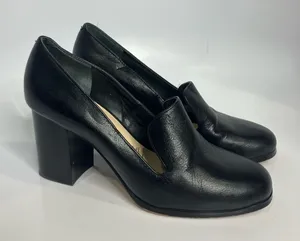 Enzo Angiolini Black leather Maxie loafer pumps women’s size 7 professional‎ thumbnail 1