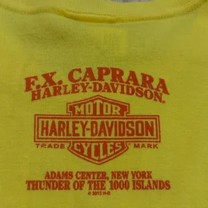 Harley Davidson Harley Never Looked Better Long Sleeve Yellow Graphic Tee Sz L thumbnail 9