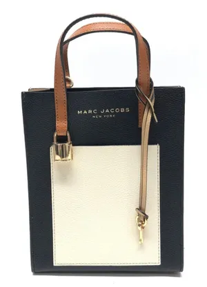 Marc‎ Jacobs Micro Tote Smoked Almond Multi Handbag Classic Chic thumbnail 1