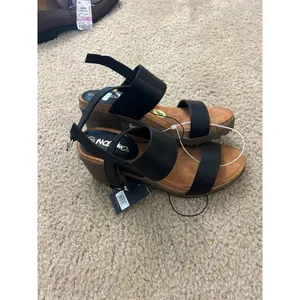 Mossimo sandals chunky shoes size 9m woman black brown cute unused heavy unused thumbnail 2