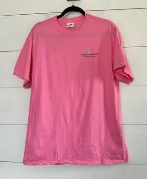 Simply Southern Women’s Large Pink Love is in the Air Tee Teddy Bear thumbnail 1