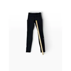 Lululemon Black Cropped Pocket Leggings Size 2 thumbnail 5