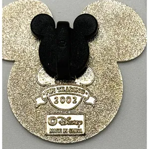 Vintage 2002 Disney Pin Trading Mickey Head USA Flag Patriotic Americana WDW thumbnail 3