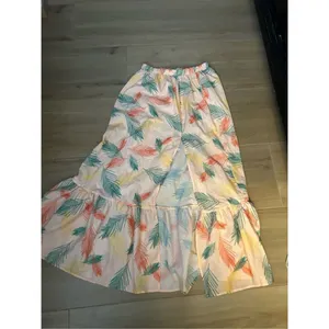 NEW Tropical Split Maxi Skirt M Orange Size M thumbnail 4
