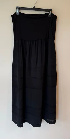 Chicos Thea Convertible Skirt Dress Women Large Black Strapless Classic Normcore thumbnail 1