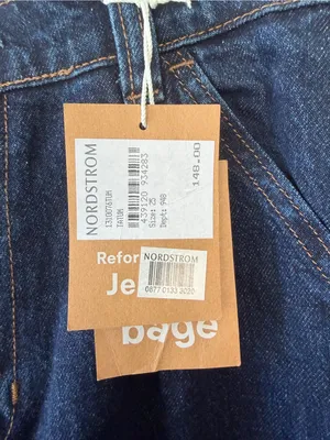 Reformation Miami Pleated Trouser Jeans size 25 Darkwash High Rise Wide Leg thumbnail 5