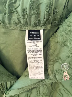 Green textured trousers Size M thumbnail 3