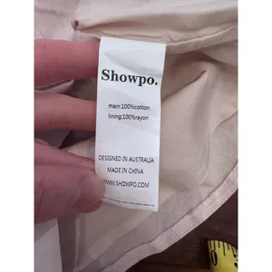 Showpo Kiandra Wrap Mini Skirt Womens Sz 4 Beige Knot Detail Side Zip Lined NWT thumbnail 8
