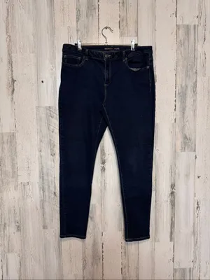 Michael Kors Izzy Skinny Jeans Womens 12 Dark Wash Stretch Denim Pants thumbnail 6