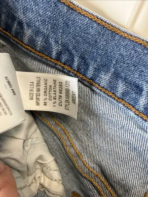 Agolde High Rise Stovepipe Denim Jeans 27” Waist thumbnail 6