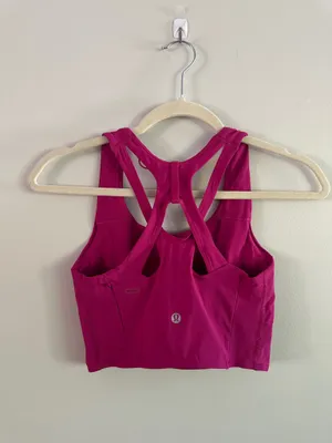 Lululemon Stash It Bra *Medium Support, B/C Cup Ripened Raspberry thumbnail 9
