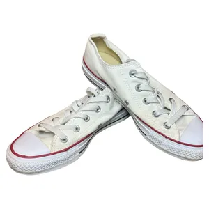 Classic Converse All Star Low Tops – White w/ Red Trim – Men’s 4 / Women’s 6 thumbnail 9