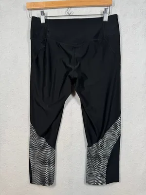 Nike Power Legendary Training Capris Black Cropped Leggings Women's Medium M thumbnail 2