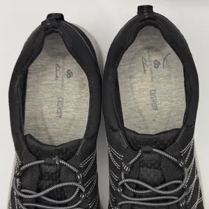 Clarks Cloudsteppers Women 11 Black Arla Glace Bungee Sneakers Walking Shoes thumbnail 8