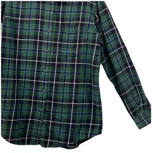 Eddie Bauer Flannel Button Up Shirt Green Medium‎ thumbnail 4