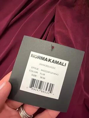Norma Kamali x REVOLVE Diana Mini Dress W/ Sleeve Plum Womens Size Medium thumbnail 5