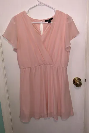 Forever 21 Pink Dress Size L thumbnail 1