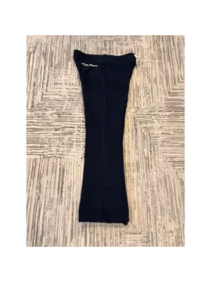 NEW Polo Jeans Co. women's small navy fleece lined wide-leg sweatpants MSRP $75 thumbnail 5