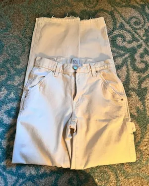Urban outfitters BDG cream cargo pants thumbnail 1