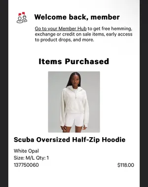 Lululemon Scuba Oversized Half-Zip Hoodie thumbnail 7