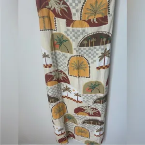 NWT paper heart Strapless Palm Print Maxi Dress size XL thumbnail 5