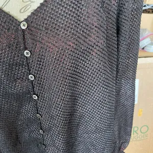 Current Air Womens Blouse Size Large Top Long Sleeve Dark Academia Gothic Chic thumbnail 5