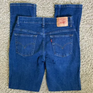 *90s* 510 lower rise slim fit size 6 L blue jeans thumbnail 4