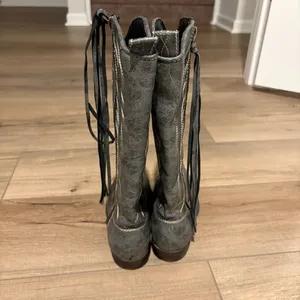 Big buddha Wyatt Cowboy Western‎ Boots Grey Rustic Size 6 thumbnail 3