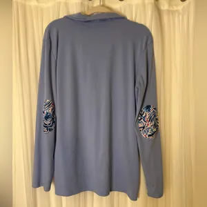 Simply Southern Lavender Floral Pullover - Size Large thumbnail 2