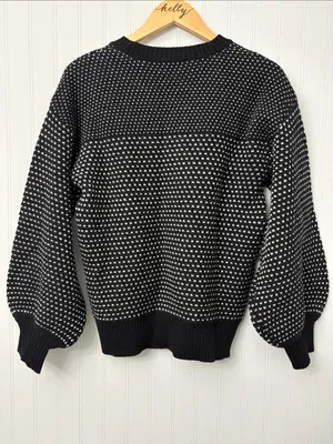 Summersalt Crewneck Balloon Sleeve Pullover Sweater Women Size Small thumbnail 3