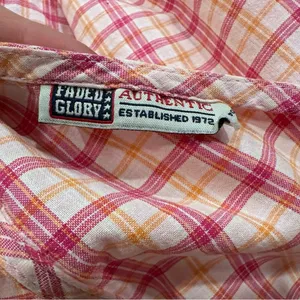 Faded Glory Pink Checkered Sleeveless Short Dress M? thumbnail 5