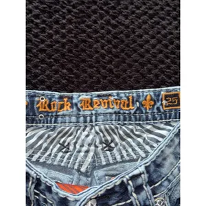 Rock Revival‎ Jeans Womens Blue Janelle Capri Wash Denim Size 25 thumbnail 3