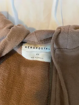 Aeropostale brown zip up hoodie thumbnail 7
