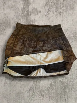 Oalka Camo Athletic Skort Medium Built-in Shorts Pockets Tennis Golf thumbnail 3