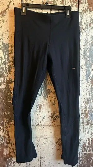 Nike Dri-Fit Leggings, womens size Medium, black thumbnail 1