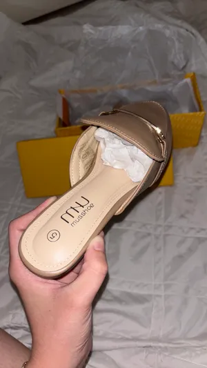 Women’s Camel Mule Slides Tan Size 5 thumbnail 3