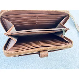 The Sak Leather Embossed Wallet Wristlet Travel‎ Organizer With Strap thumbnail 4