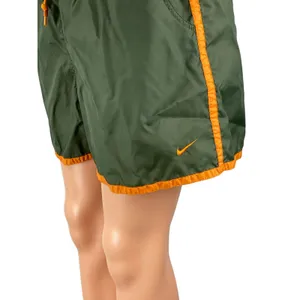 Nike Women's Green Drawstring Yoga Workout Running Athletic Mini Shorts Size L thumbnail 3