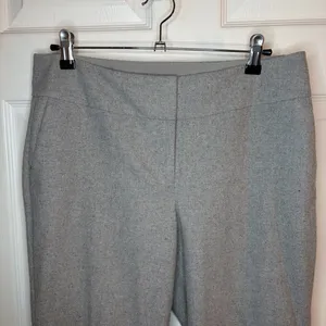 Ann Taylor Factory Lined Wool Blend Gray Trousers Full Length 4 Curvy thumbnail 5