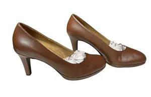 Naturalizer Michelle Comfort Round Toe Platform Pumps 3” Dress Heels thumbnail 1