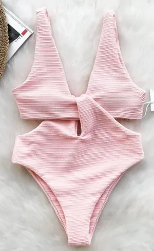 Cupshe Pink Bathingsuit thumbnail 1