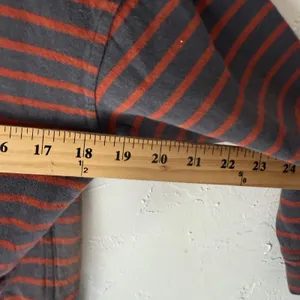 Patagonia Shirt Medium Gray Red Striped Organic‎ Cotton Long Sleeve Casual thumbnail 7