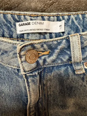 Garage Light Blue Vintage Straight Leg Women's Jeans thumbnail 2