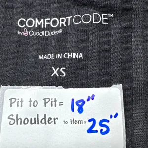Comfort Code by Cuddl Duds Black Ruffle Sleeve Pajama Set XS Loungewear‎ thumbnail 3