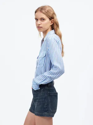Madewell The Denim Emmett Short: Patch Pocket Edition in Blue Size‎ 26 thumbnail 2