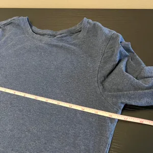 Pact Organic Cotton Long Sleeve Crew Neck Tee Heathered Navy Blue Medium thumbnail 9